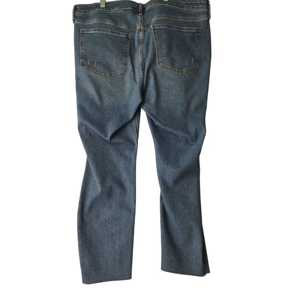 Old Navy Women's Rockstar Distressed Super Skinny Jeans Mid Rise Size 18 Denim - Picture 8 of 12